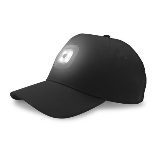 Energo Team Baseball sapka újratölthető LED lámpával Black