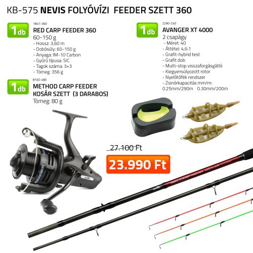 Nevis Folyóvízi Feeder szett 360