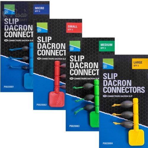 PRESTON SLIP DACRON CONNECTOR 3db/csomag