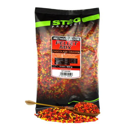 STÉG PELLET MIX 800GR 3MM CHOCOLATE-ORANGE